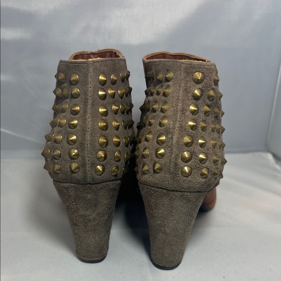 Jessica Simpson Rust/Brown Leather Ankle Booties - Picture 4 of 9